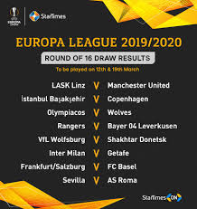 Even arsenal vs rennes can be interesting if arsenal. Startimes Europa League Round Of 16 Draw Results Facebook