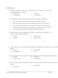 Soal dan pembahasan pertidaksamaan nilai mutlak posted october 15 2013 february 26 2018 rudolph. Soal Sistem Keamanan Komputer