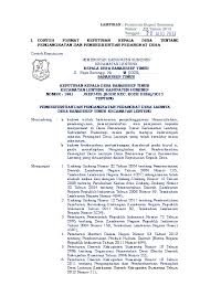 Peraturan desa maniis nomor 04 tahun 2015 tentang struktur organisasi pemerintahan desa maniis kecamatan cingambul kabupaten majalengka. Pdf Lampiran Peraturan Bupati Sumenep Nomor 22 Tahun 2013 Tanggal 20 Agustus 2013 I Contoh Format Keputusan Kepala Desa Tentang Pengangkatan Dan Pemberhentian Perangkat Desa Lerisusanto Eri Academia Edu