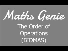 The Order Of Operations Bidmas Youtube