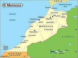 Kompletna mapa maroka, razem z terytorium marokańskiej sahary. For Travel A Map Of Morocco Is Useful Morocco Map Morocco Visit Morocco