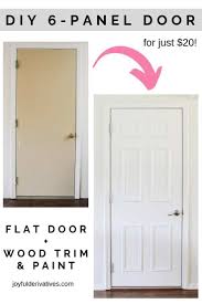 Easy Flat To 6 Panel Interior Door Makeover Joyful Derivatives Door Makeover Door Makeover Diy Diy Interior Doors