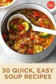 30 Easy Soup Recipes You Can Whip Up In A Flash Easy Soup Recipes Easy Soups Easy Soup Recipes Quick