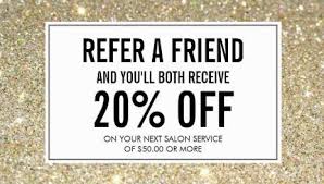 Modern Gold Glitter Salon Referral And Discount Business Cards Salon Promotions Salon Advertising Ideas Waxing Salon