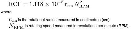 Rpm Does Not Equal Rcf Bitesize Bio