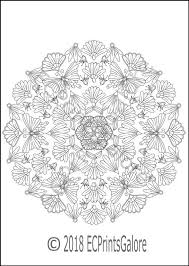 Butterfly Mandala Kleurplaat Voor Volwassenen Instant Download Vlinders En Bladeren Mandala Man Mandala Coloring Butterfly Mandala Mandala Coloring Pages