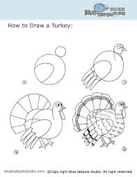Once you're finished be sure to also draw the crocodile's habitat. How To Draw A Turkey Step By Step Easy Images