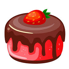 Cake Illustration Sweet Food Strawberry Cream Chocolate Vanilla Background Cute Icon Celebration Ilustracoes De Alimentos Ilustracao De Bolos Decoracao De Bolo