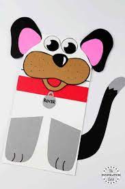 Trace the ear and tongue templates onto construction paper and cut out. Super Cute Paper Bag Dog Puppet The Inspiration Edit