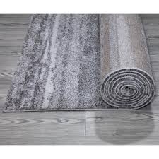Stylewell Barcas Gray Stripe 8 Ft X 10 Ft Area Rug Sw1033 8x10 The Home Depot