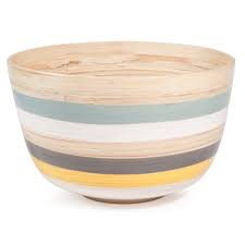 Saladier Raye En Bambou D 26 Cm Marin Maisons Du Monde Vaisselle Bambou Bambou Maison Du Monde