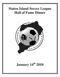 2010 SIYSL Hall of Fame Journal by Dan DAlessandro