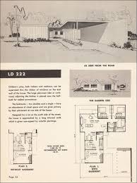 Flat Roofed Mid Century Modern Home Plan University Of Illinois Small Homes Coun Mid Century Modern House Plans Mid Century Modern House Modern Floor Plans