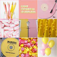 ☆ have a colour scheme ☆ this is such an essential part to having an aesthetic look as it ties all your pictures together and sets the main idea of your aesthetic too. Yellow Pink Aesthetic Pink Palette Pink Aesthetic Pink Lemonade