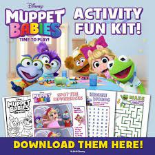 Free Muppet Babies Coloring Pages Disney Junior Muppet Babies Muppets Baby Birthday Party Activities