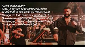 (drake & bad bunny) porque todos te quieren probar (ah) lo que no saben es que no te dejas llevar de cualquiera y todos te quieren probar (nah). Bad Bunny Drake Mia Lyrics Video Youtube