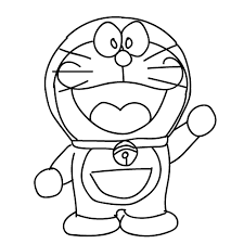 Doraemon tertawa riang sedang bergembira. Membuat Vector Doraemon Vectorkotor