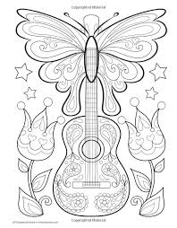 Guitar Peace Love Coloring Book I Thaneeya Mcardle Coloring Pages Coloring Books Music Coloring