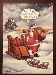 Vintage Xmas Greeting Card 1991 New Old Stock Far Side Gary Larson Reindeer Env Reindeer Card Vintage Reindeer Reindeer