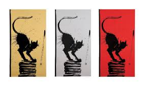 I tried the following but i am not sure how to make this drawing work. Cat Stack 2006 Richard Hambleton Wikiart Org
