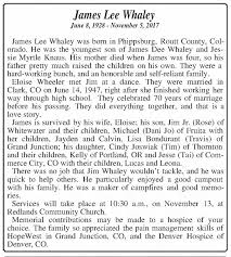 James Whaley Obituary