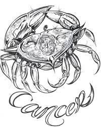 How to draw a cancer ribbon in a simple tattoo design style. 50 Zodiac Sign Tattoos Designs