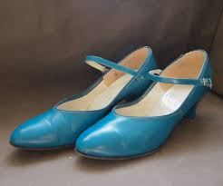 Vintage 1960s Capezio Character Shoes Turquoise Genuine Leather Us 8 5m Capezio Heels Capezio Shoes Vintage Shoes Vintage Boots