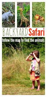 Here, we might be in the great plains. Backyard Safari And Map Activity No Time For Flash Cards