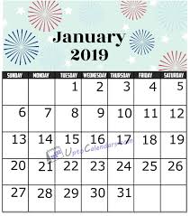 January 2019 Calendar Usa Https Www Uptocalendars Com January 2019 Calendar Html