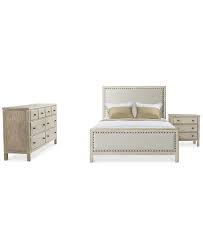 Maybe you would like to learn more about one of these? Furniture Parker Upholstered Bedroom Furniture 3 Pc Set King Bed Dresser Nightstand Created For Macy S Reviews Furniture Macy S