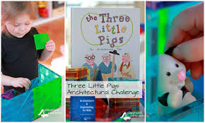 These paper dolls are based on designs found in ladies' home journal. Three Little Pigs Architectural Challenge
