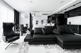 And can even be used in grey furniture or gray living room walls, as an element of the room. This Apartment Has An Almost Entirely Black And White Interior
