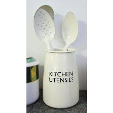 Some are compact while some resemble racks. Honey Pot House Enamelled Utensil Holder Black Country Metalworks