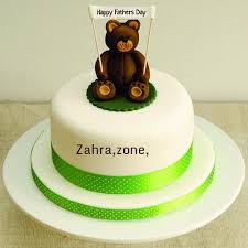 Write Your Fathers Name On Happy Fathers Day Cake In 2020 Happy Fathers Day Cake Fathers Day Cake Online Birthday Cake