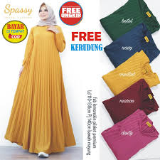 Busana muslim mikayla adalah agen dan distributor busana muslim terbesar di indonesia. Dress Polos Dress Jumbo Bigsize Ld 110 139 Gaun Cantik Plisket Dress Terbaru 2020 Cod Pakaian Wanita Busanah Muslim Wanita Pliskera Maxy Dress Rempel Lazada Indonesia