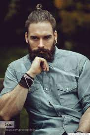 Let These Pet People Match Ups Be Your Guide To Perfect Animal Companionship Man Bun Hairstyles Beard Styles Long Hair Styles