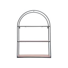 Maybe you would like to learn more about one of these? Arched Three Tier Metal And Wood Hanging Wall Shelf Foreside Home Garden Target