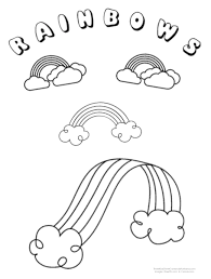 Free printable rainbow unicorn coloring pages. Free Rainbow Templates To Color Print