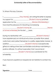 Your email address will not be published. Letter Of Recommendation For Scholarship Best Samples