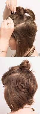With short hair, you want the pieces to be as smooth as possible so they lay well in the bun. 16 Half Bun Hairstyles For 2021 How To Do A Half Bun Tutorial