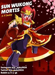 Simply press the brawler whose skins you wish. Jacky Yang Brawl Stars Fanart Lunar Brawl Sun Wukong Mortis