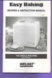 Before using the bread machine for the first time, please read the instructions contained in this manual. Amazon Com Welbilt Abm4100t Bread Manual Recipes Booklet Welbilt Receipe Books Kitchen Dining