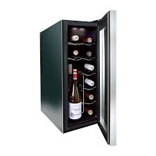 Electric wine cooler single bottle uk. Husky Hn6 12 Bottle Freestanding Under Counter Wine Cooler Single Zone 25cm Wide 64cm Tall Black Appliances Direct