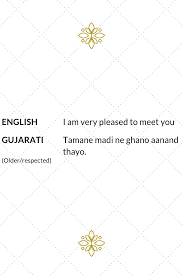 Most Common Sentences In Gujarati Learning Please To Meet You Words