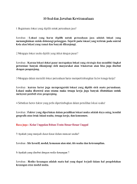 Maybe you would like to learn more about one of these? 10 Soal Dan Jawaban Kewirausahaan