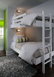 This kids bunk bed with stairs is made of wood and finished in white, making it the perfect kids furniture item for both boys and girls bedroom design. It S A Long Story Dream House Kids Rooms Modern Bunk Beds White Bunk Beds Bunk Bed Designs