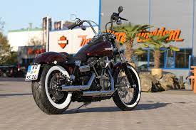 Thunderbike Candy Red H D Street Bob Fxdb Custom Motorcycle Street Bob Harley Davidson Dyna Rote Bonbons