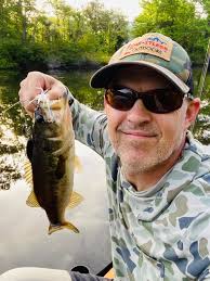 Zanes first fish of the year. While Nikyah sporting her Hunters gear.