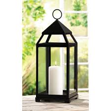 We offer several pillar holders to accompany your candles. Garden Lantern Bulk Lots Large Black Iron Contemporary Pillar Candle Lanterns With Clear Glass Candle Lanterns