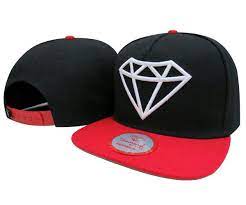 Diamond Supply Co Snapback Black Red Hats Hats For Men Diamond Supply Co Flat Bill Hats